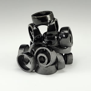 Glossy Black Sculpture