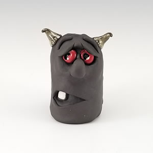 Bashful Demon Sculpture